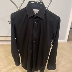 Ted Baker Size 14.5 Black Dress Shirt